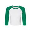 Bella + Canvas Womens/Ladies Baby Micro-Rib Raglan 3/4 Sleeve T-Shirt