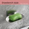 Duschseifenhalter aus Edelstahl Ohne Bohren Wandmontierte Seifenschale Schwamm-Aufbewahrungsregal Shampoo-Schale für Badezimmer-Organizer