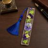 DYS Real Flower Resin Bookmark, 12 Months Dried Page Marker, Handmade Pressed Bookmark for Readers, Gift Book Lovers
