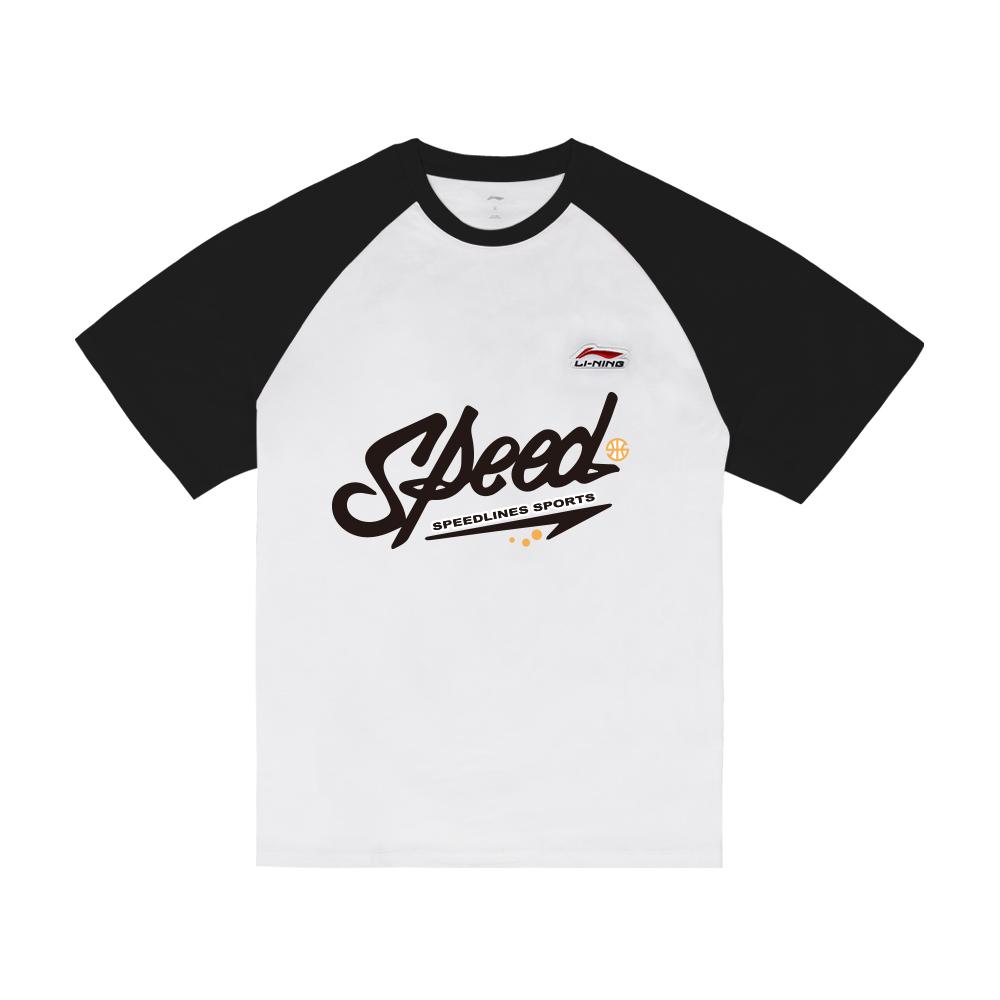 Li Ning T Shirt Unisex White Black YHSU169-1Speed 3XL
