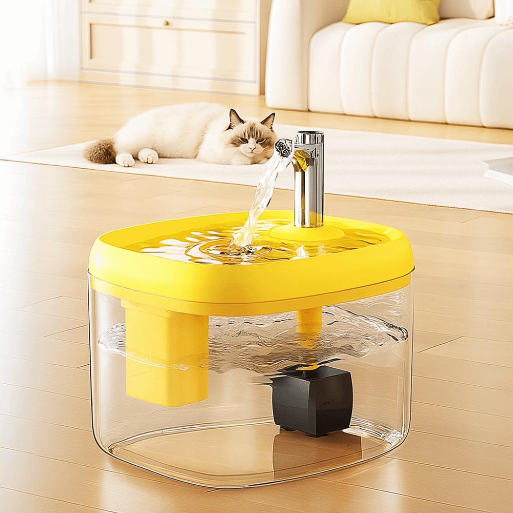1.5L Cat Drinking Fountain Anti-Dry Burning Removable Pet Water Feeder Large Capacity Quiet Operation Dog Drinking Fountain