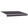 Manual Awning Frame with LEDs Anthracite 3 X 2.5 M