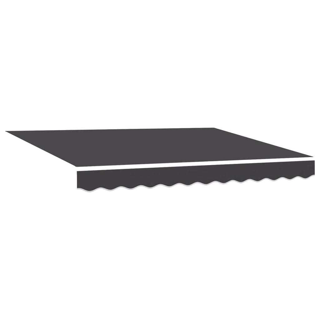 Manual Awning Frame with LEDs Anthracite 3 X 2.5 M