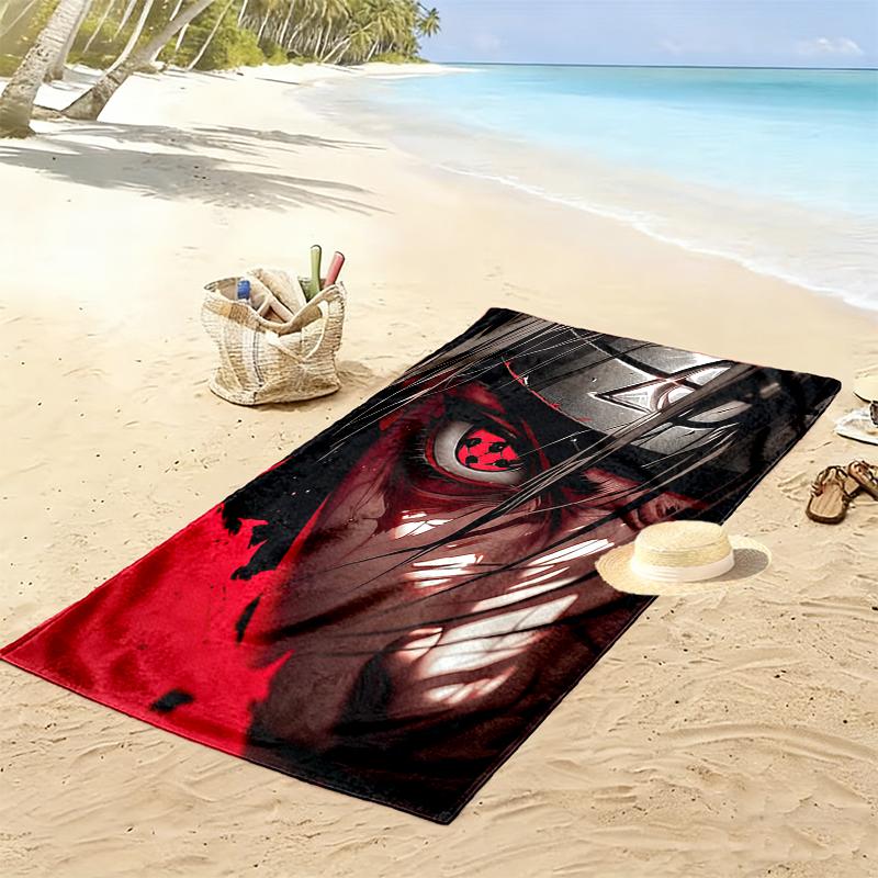 1pc Naruto Beach Towel Ideal Birthday Gift For Family, A Vibrant Beach Towel Suitable for Outdoor Activities
