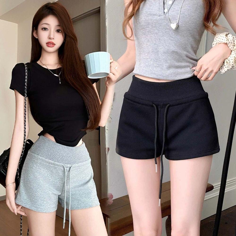 Pajamas Pants Hot Woman Short Pants Slim Fit Summer Casual Shorts Elastic High Waist Shorts Female