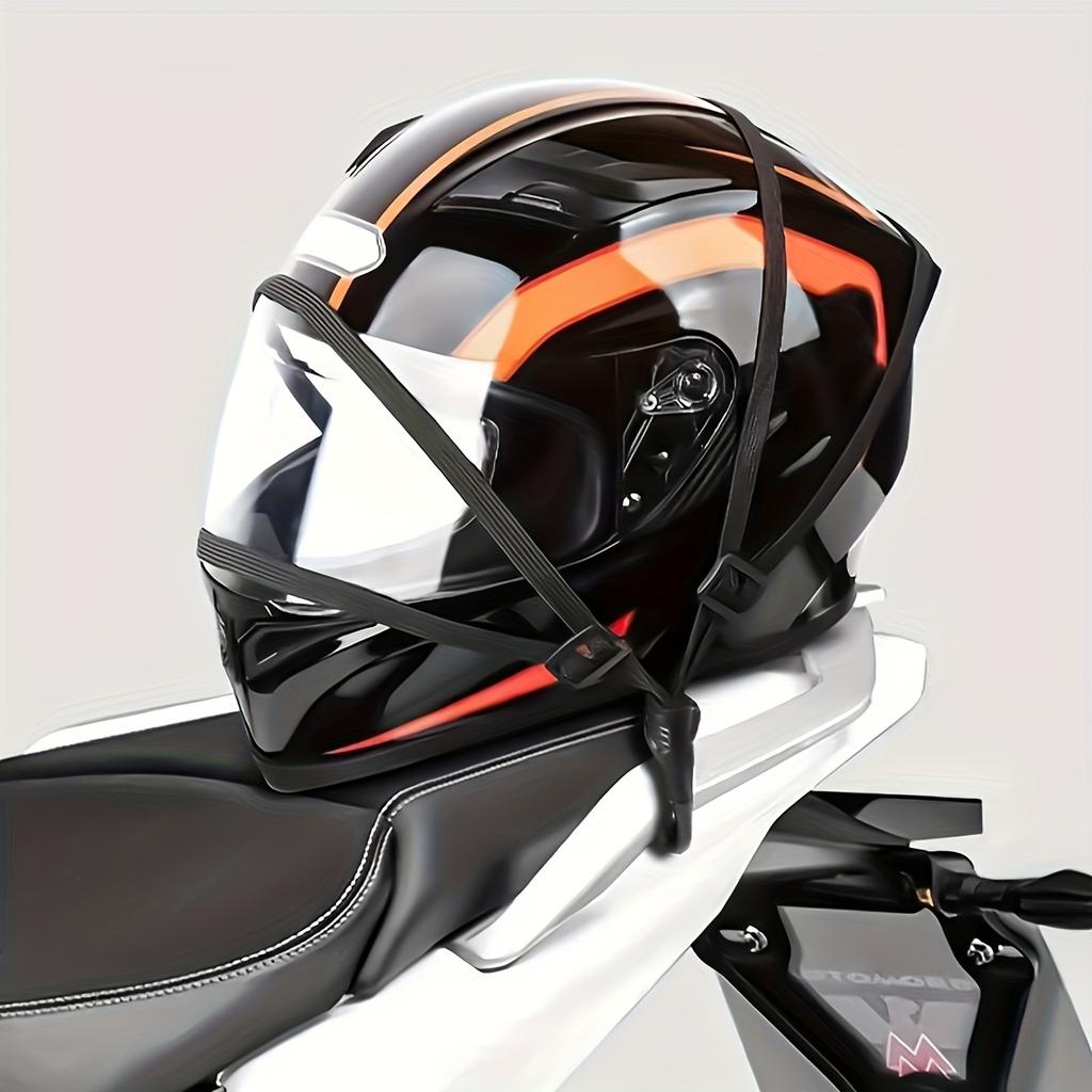 Heavy-Duty Motorcycle & Bike Hook Strap – Elastic Organizer for Motorcycle Helmet & Bike, with Secure Fastening