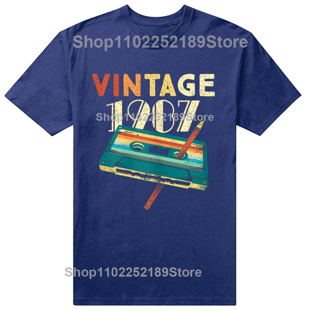 Funny Vintage 1987 Music Cassette 38th Birthday Gifts 38 Years Old Graphic Tshirts Tshirt 100 Cotton Loose Oversized T Shirt