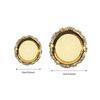 Silver and gold iron plate, decorative jewelry display tray, party supplies, for storing various jewelry, 1 piece