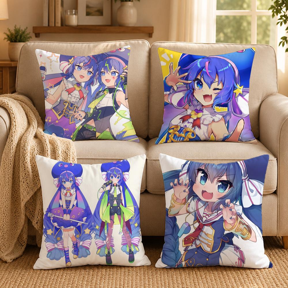 Vocaloid O‑Otomachi Una Cushion Cover Double-Sided Printed Pillow Cover Hypoallergenic Dust-Mite Proof