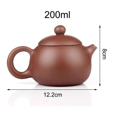 200ml Çin Yixing Demlik Kil Demlik Mor Kil Puer Oolong Yeşil Çay için Çin El Yapımı Zisha Kungfu Çaydanlığı