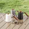 Creative Ring Coffee Pot 304 Stainless Steel Hand-brewed Coffee Kettle Teapot Wood Handle Narrow Mouth Swan Neck Coffee Pot