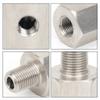 Side Holes Oil Pressure Sensor Connector 1/8 NPT Female To 1/4NPT 1/8NPT 1/8BSPT M10 M12 M14*1.5 Feed Line Gauge Tee Adapter