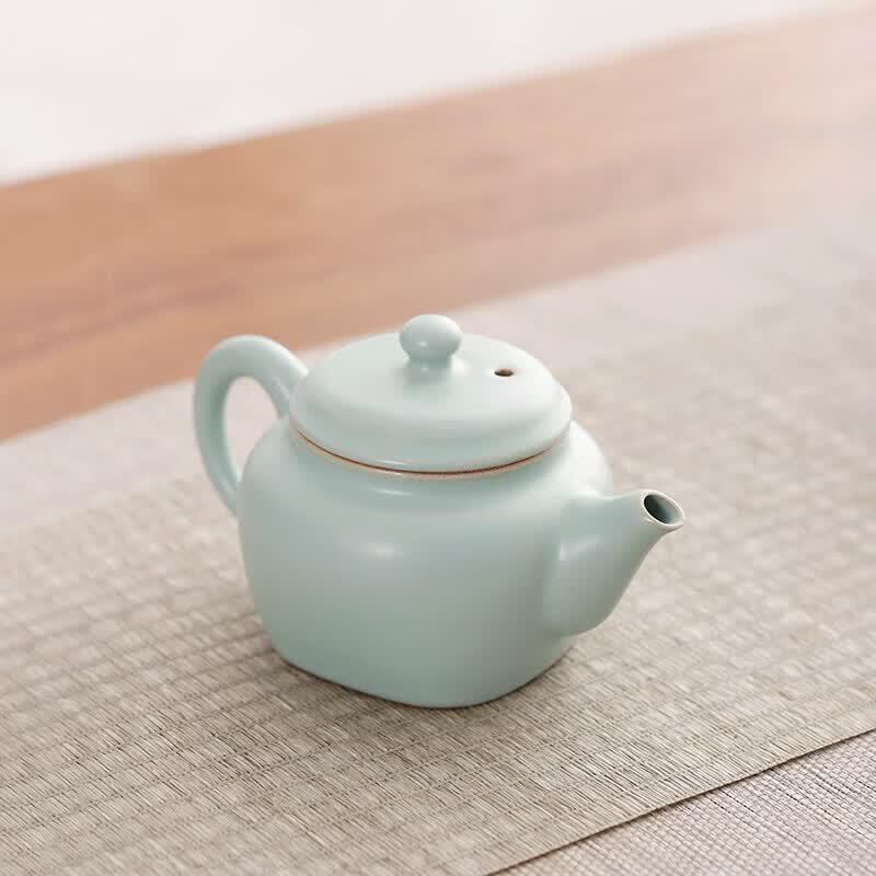 Bafangli 8-Piece Ceramic Tea Set with Square Pot