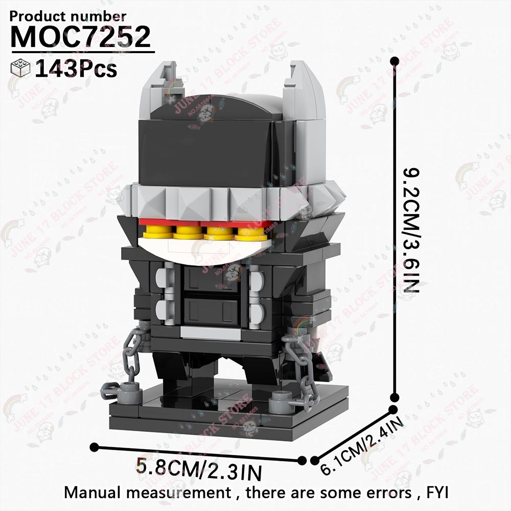 MOOXI Superhero Brickheadzed MOC Brick Movie Figure Doctor Doom Witch Kingpins Scale Model Compatible Building Block Toy Children Gift Present
