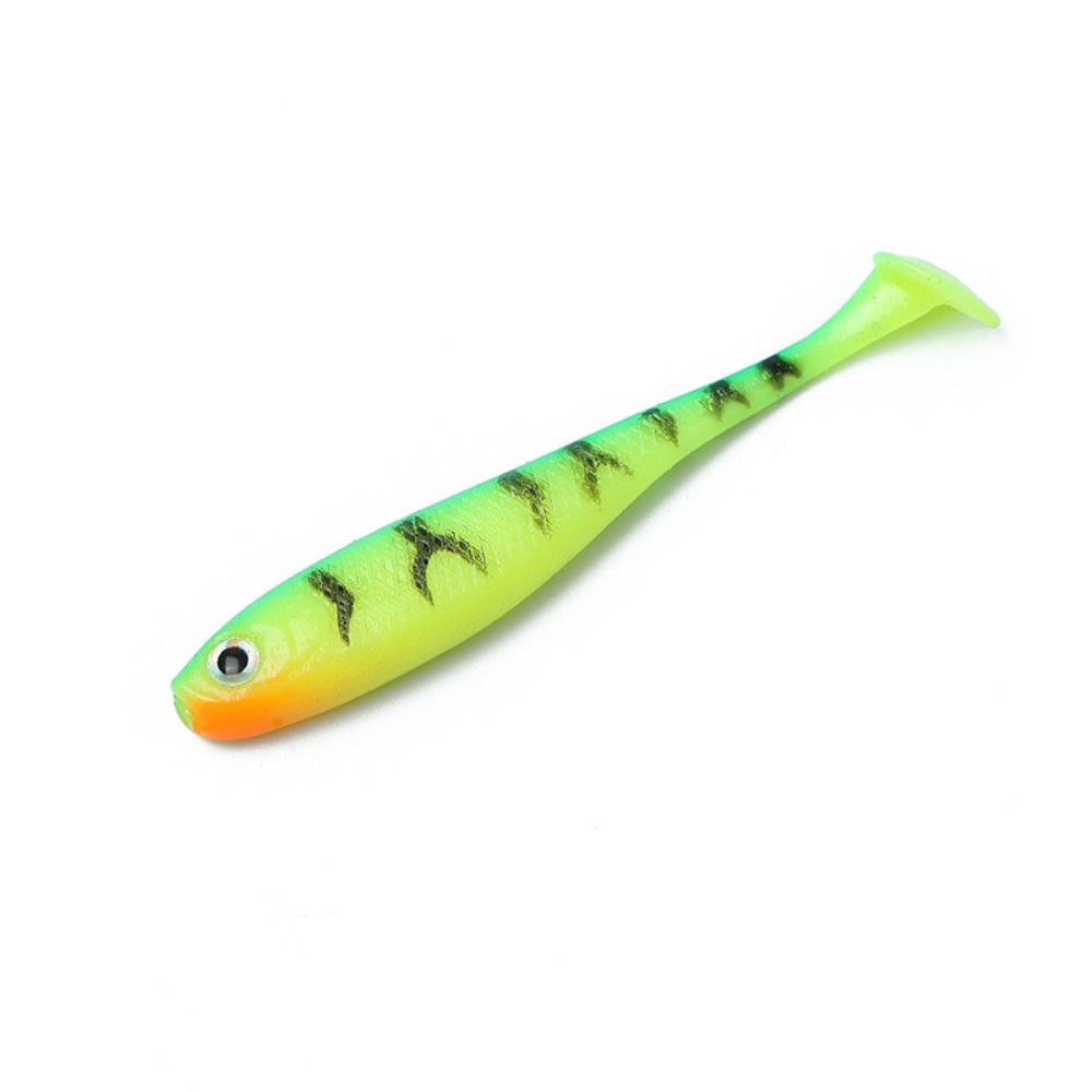 5PCS Silicone T-tail Soft Bait Artificial Jigging Wobblers Biomimetic Fish Bait  Sea