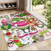 Weihnachten Grinch Party Teppich Teppich Weich Waschbar Rutschfest Zuhause Wohnzimmer Sofamatten Personalisierter Weihnachtsteppich