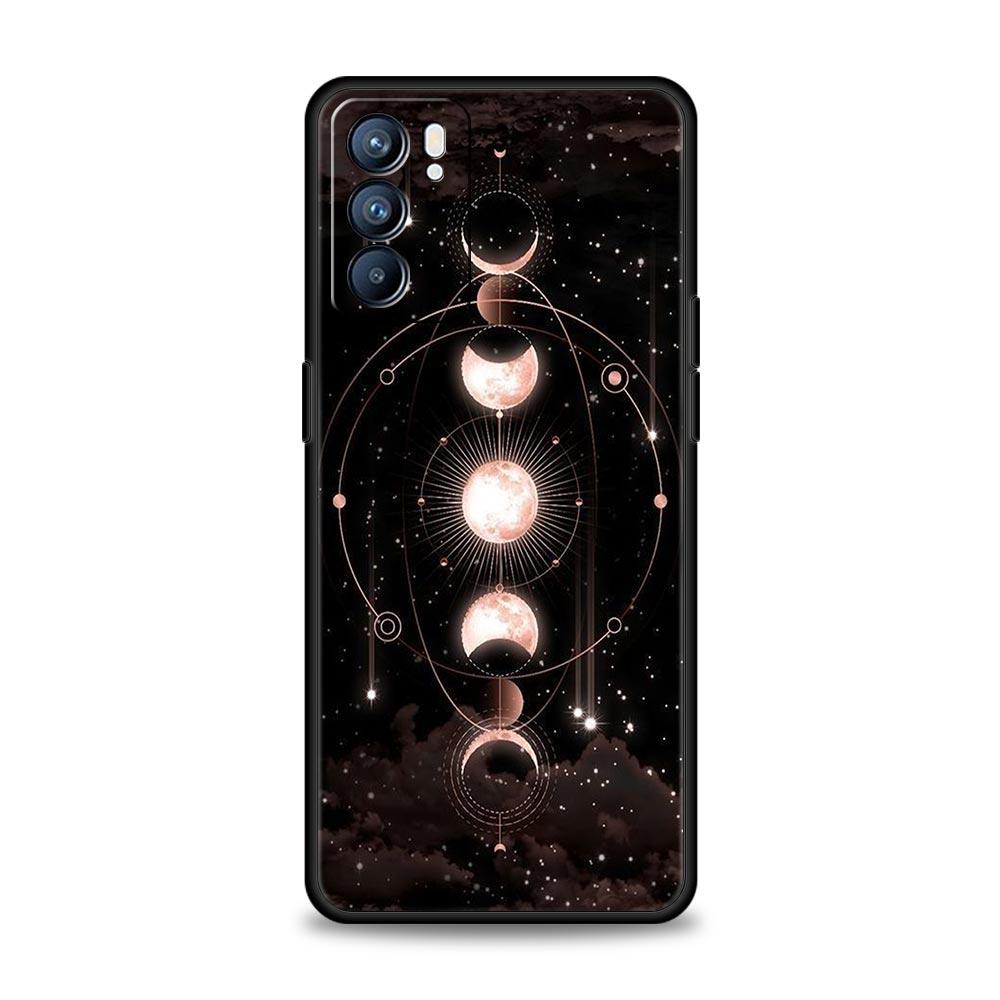Planet and starry sky art Phone Case For Oppo Reno8 Reno7 Reno6 Pro A54 5G Find X6 X5 A53 A52 A9 A15 A95 A17 A16 A57 A31 Cover