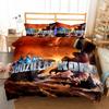 Juego de Ropa de Cama con Estampado de Dibujos Animados de la Película Godzilla Vs King Kong Impresión 2D Funda Nórdica Cama Individual Doble Queen King Ropa de Cama Ropa de Cama