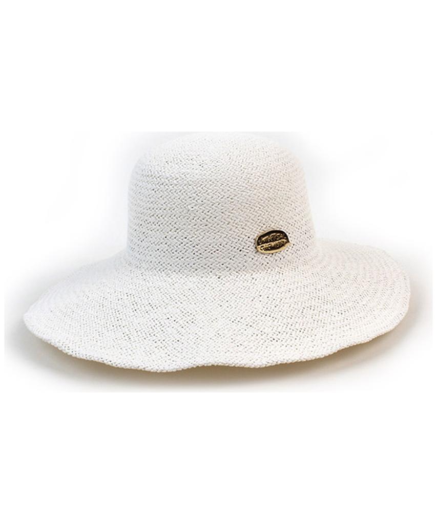 Summer White Round Panama Hat