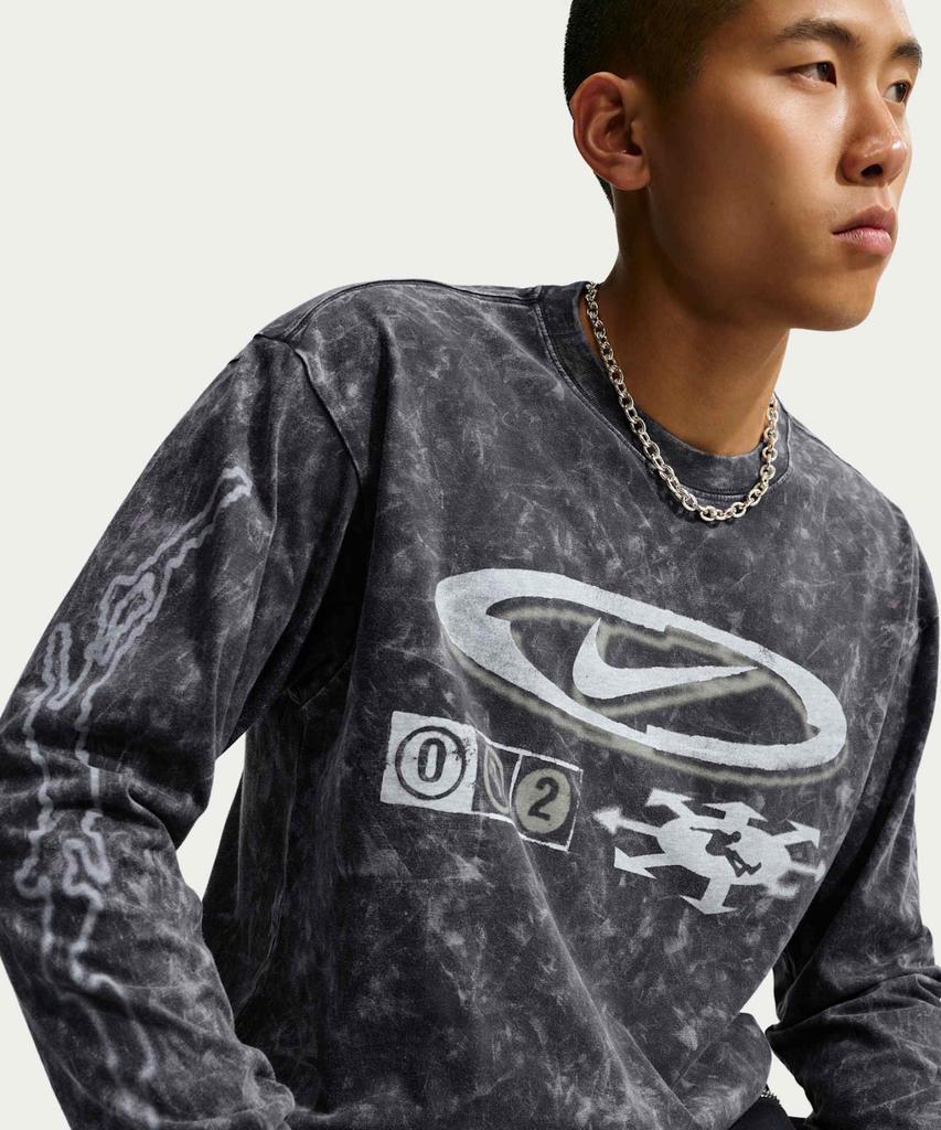 NIKE Sportswear Long Sleeve T-Shirt M - Anthracite / Io1399-060