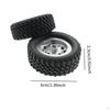 4 Pieces RC Car Tires Upgrade Accessory Rubber Wheel Tire Replacement for MN82 82S LC79 1:12