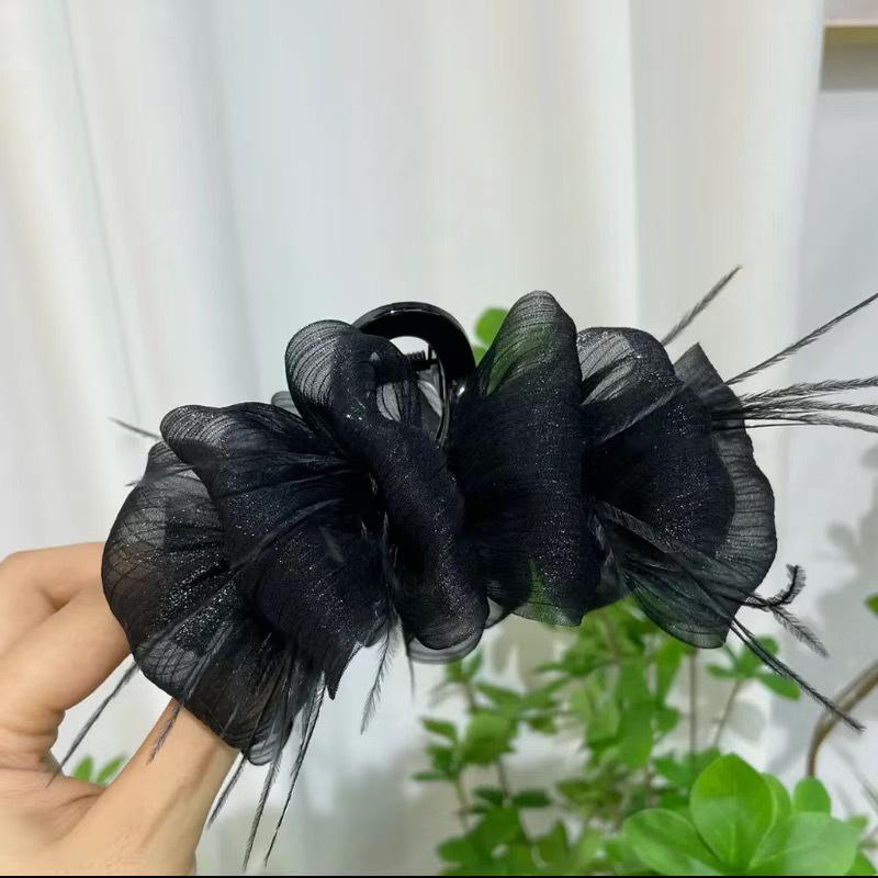 

2023 Роскошная заколка для волос с перьями для женщин - дизайн Cloud Bubble