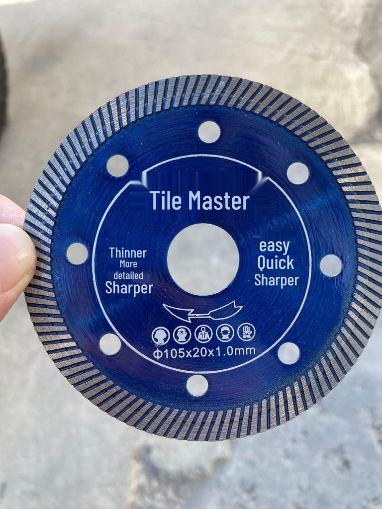 Corrugated Diamond Saw Blade for Ceramic, Microcrystalline Stone, Tile & Marble Cutting