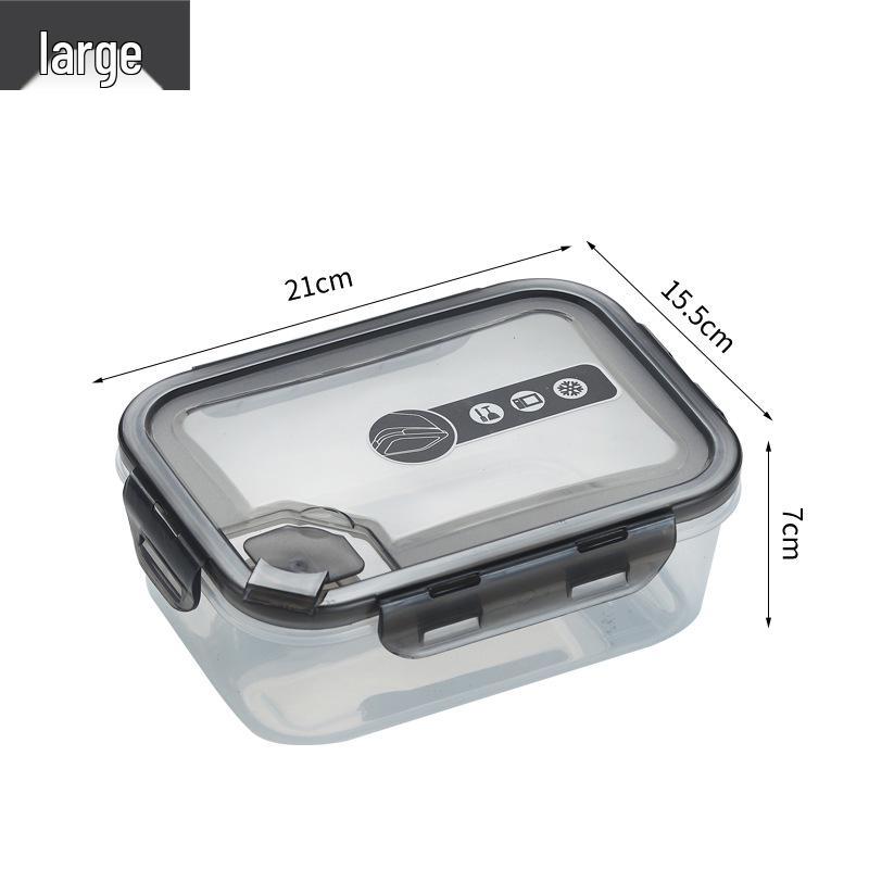 Large Capacity Transparent Food Storage Box - Airtight Refrigerator & Freezer Keeper for Fresh Fruits and Vegetables.