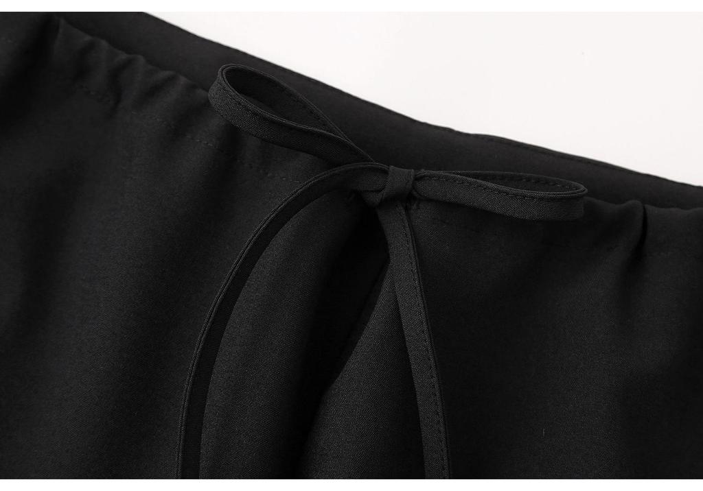 European Minimalist Halter Neck Top & Pants Set