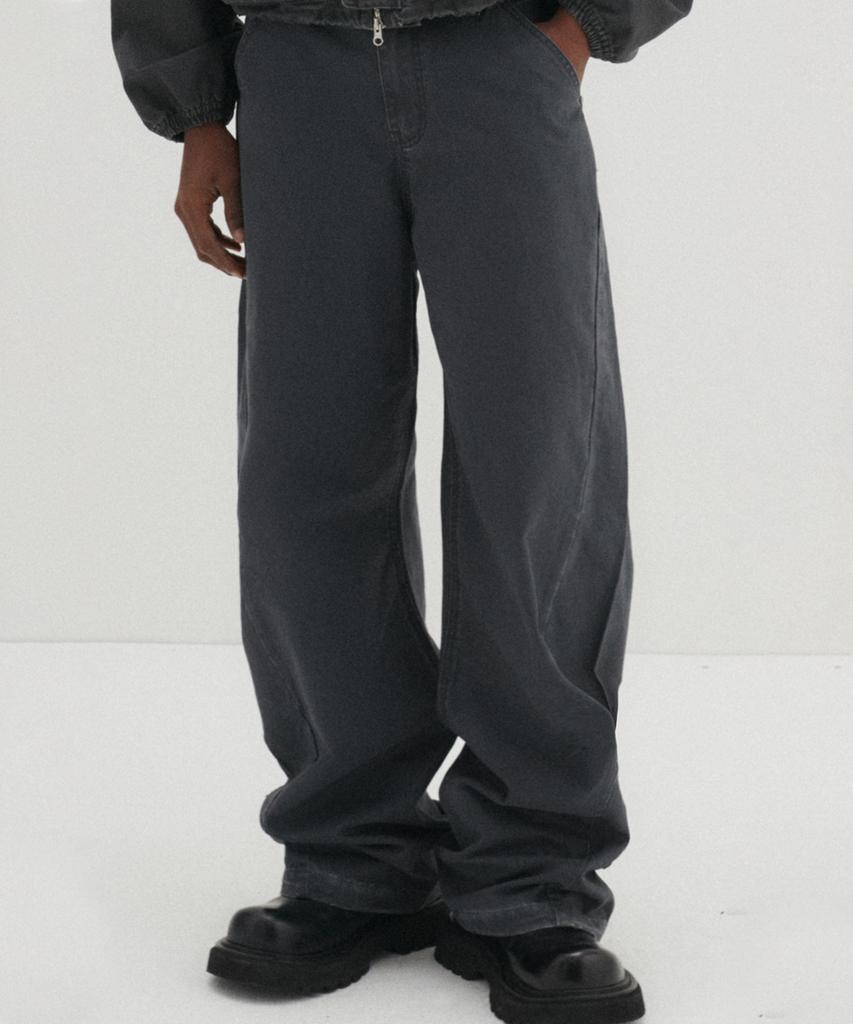 DNSR Curved Chino Pants Charcoal