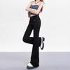 Retro Old Light Jeans for Women with Autumn High Waist Slim Stretchy Bell-bottom Pants for Women with Autumn Street