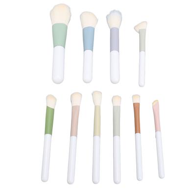 10Pcs Makeup Brush Set Soft Mini Portable Travel Brushes for Eye Nose Shadow Powders