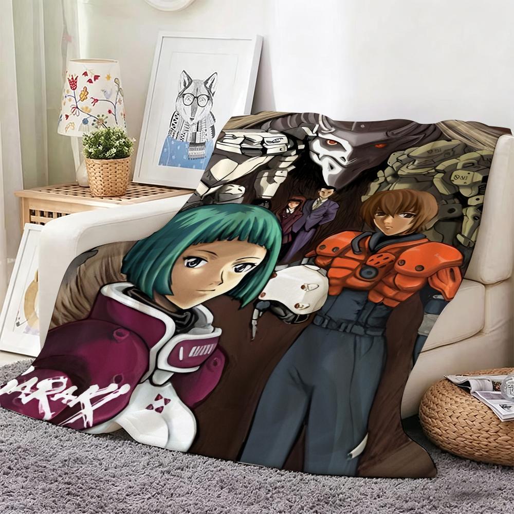 Scifi Mecha Anime G-Gasarakis Throw Lightweight 240G Flannel Blanket Soft Skin-Friendly For Summer Cooling