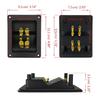 Live Speakers Terminal Box 4 Copper Binding Post Cable Connector Terminal