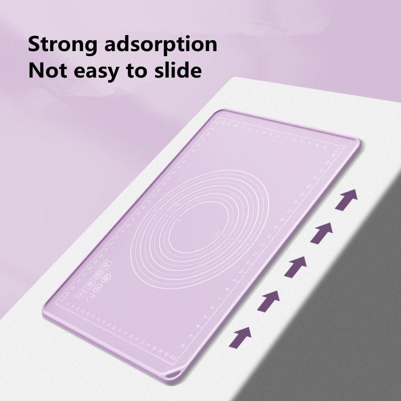 Thick Food Grade Silicone Kneading Mat Food Non-Stick Surface Rolling Dough Pin With Scale Cake Pastry Pads Tools Accessories
