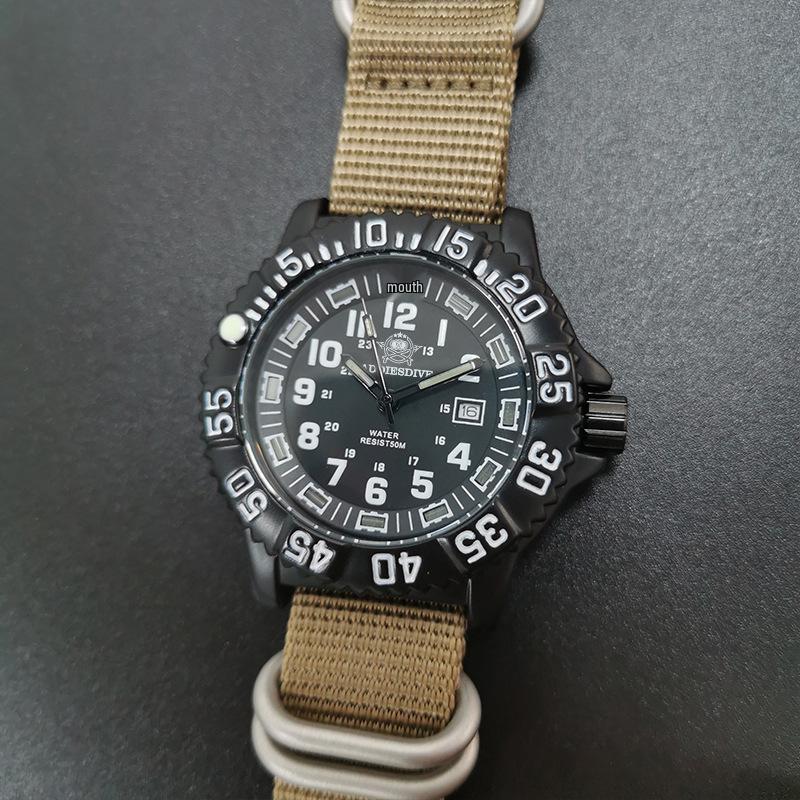 Addiesdive Men's Multifunctional Quartz Watch - Luminous, Outdoor, Waterproof