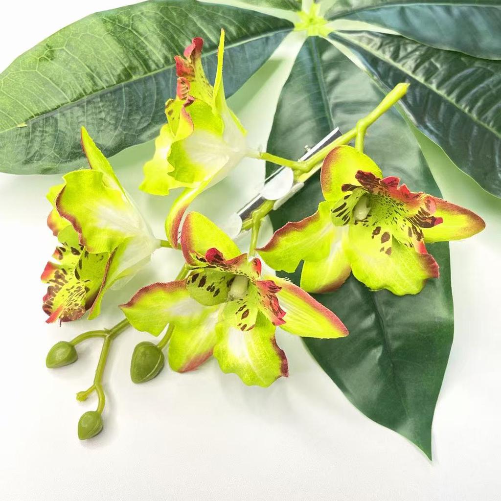 1pc Thai Orchid Hairpin Head Flower, Fairy Flower Headwear, Bride Bridesmaid Hair Coiled Side Clip, Suitable for Vacation