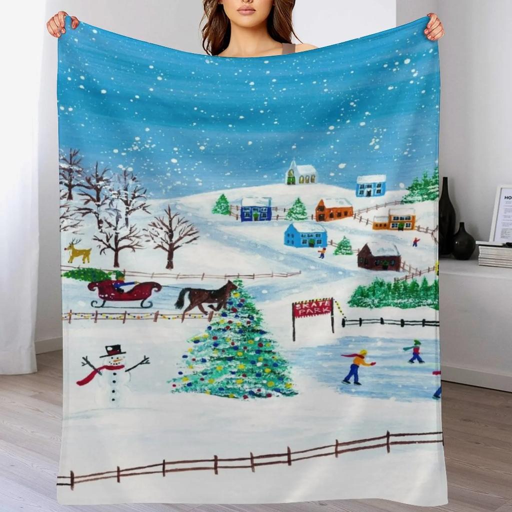 The Skate Park Throw Blanket Warm Napping Blanket for Office Couch Bed