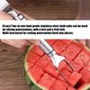 Professional Stainless Steel Watermelon Slicer With Fork Fruit Cutter Gadget Multifunctional Kitchen Tool For Home Use