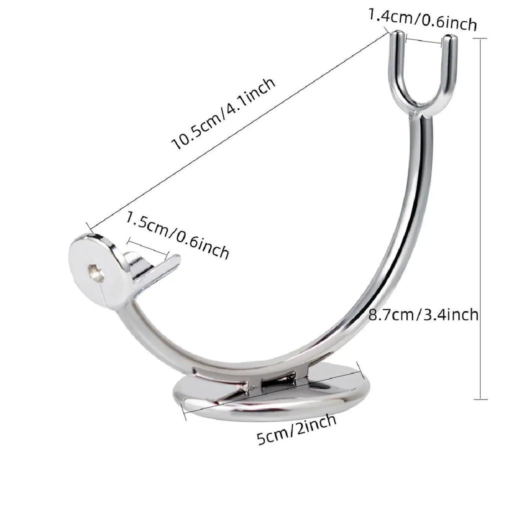 Men Shaving Brush Holder Manual Razor Stand Zinc Alloy Safety Razors Rack for Travel Home Salon Electric Razor Holder Beard Tool