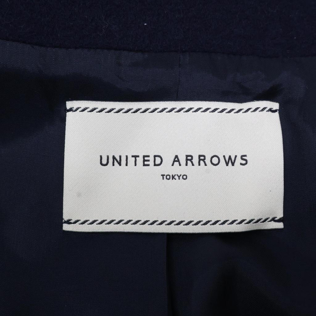 UNITED ARROWS Navy 1525-257-4770 ANG/W Tailored Coat coat 40 NavyUsed
