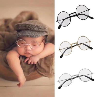Monture de lunettes ronde pour bébé, Style rétro, accessoire de photographie pour enfants