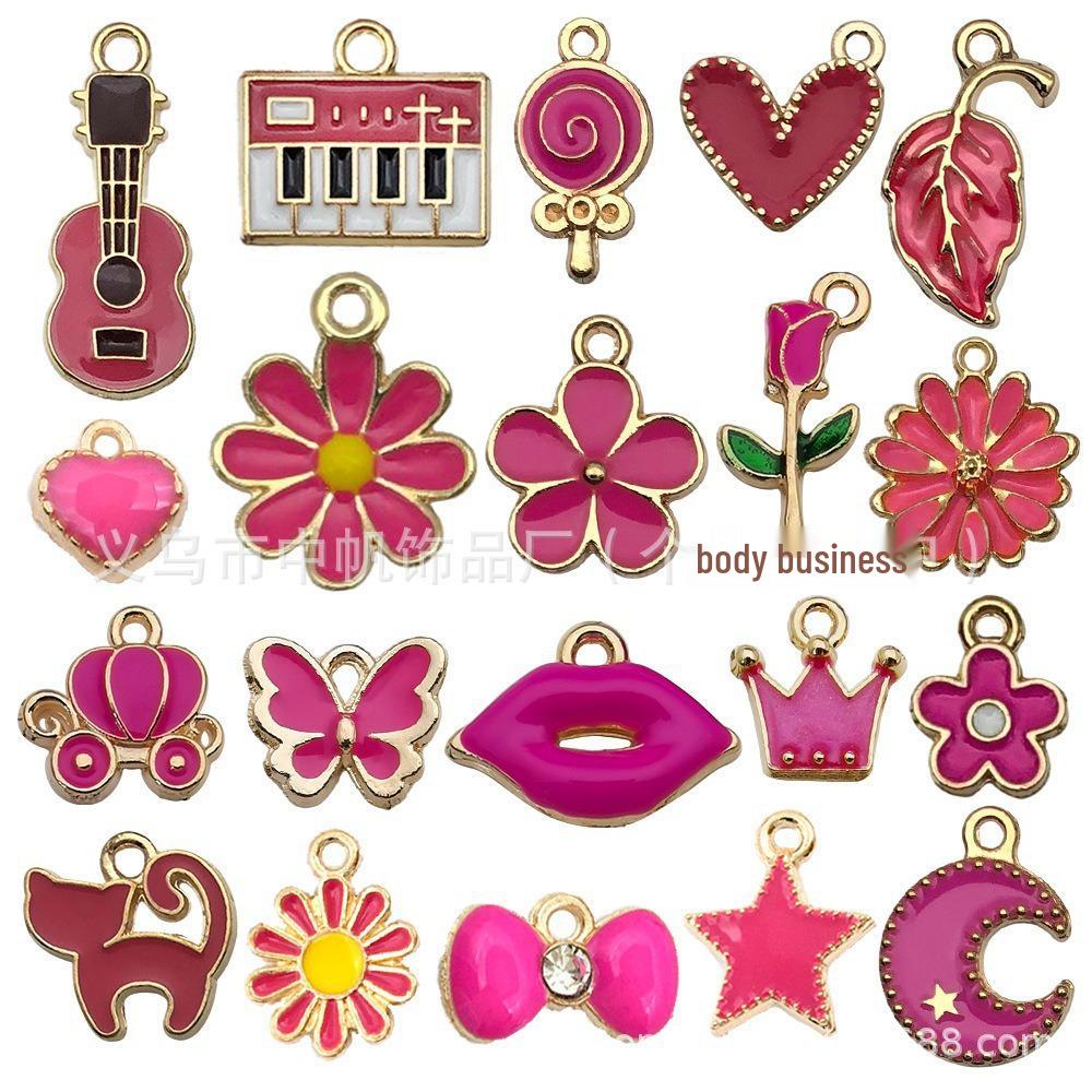 Alloy KC Gold DIY Jewelry Accessories: Earrings, Bracelets, Necklaces, Pendants, Charms - 110 Pcs/bag