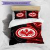 3-teiliges Bettbezug-Set (1 * Bettbezug + 2 * Kissenbezug, ohne Kern), Eintracht Frankfurt Bettwäsche-Set mit Aufdruck, Schlafzimmerdekoration, Ganzjahres, Geburtstagsgeschenk