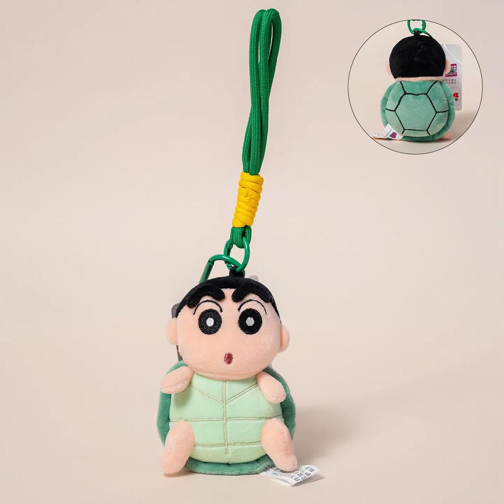 HQ With Tag Crayon Shin-chan Plushies Toy Stuffed Anime Shin Chan Turn Into Waniyama Bee Turtle Doll Backpack Pendant Gift