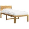 Single Bed Frame with Headboard ROSTOCK White 90 x 190 cm