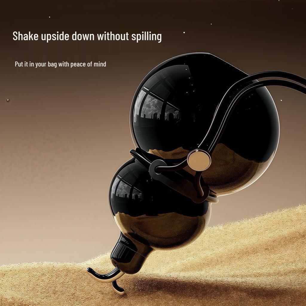 High-End Gourd Thermos: 316 Stainless Steel, Portable, Large Capacity, Unisex, Luxurious Design