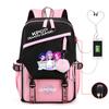 Children'S Schoolbag Contrasting Colors Neutral Leisure Travel Usb Backpack Animation Printing Primary And Secondary School Students