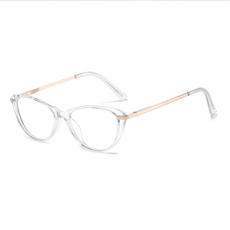 Small Frame Blue Light Blocking Cat Eye Prescription Eyeglasses For The Nearsighted Student Short-sight Eyewear 0 -0.5 -0.75 To -4
