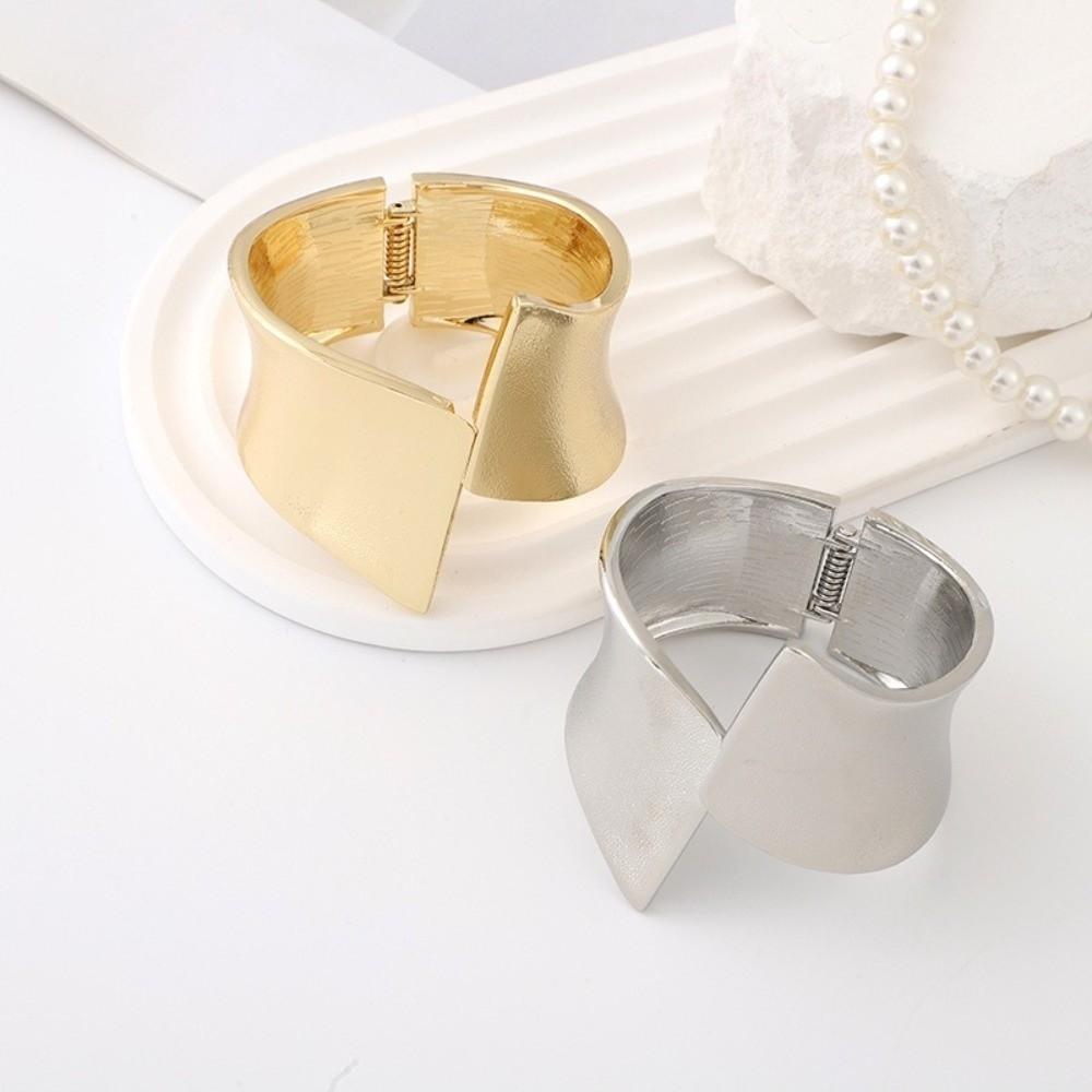 Exaggerated Chunky Heavy Bracelet Goth Fashion Punk Bangle Wide Open Bracelet  Party Jewelry